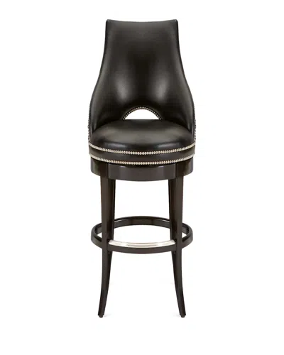 Ambella Inga Hairhide Barstool In Zebra / Black