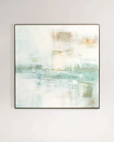 Benson-cobb Studios Tahoe 48x48 Mixed Media Orig, Hand-embellished In Multi Colors