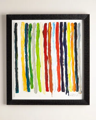 Rfa Fine Art All Of My Colors Stripes Giclee On Paper Wall Art
