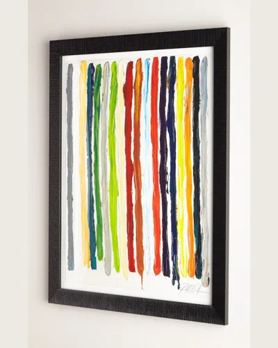 Rfa Fine Art All Of My Colors Stripes Giclee On Paper Wall Art