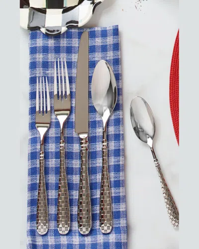 Mackenzie-childs 5-piece Check Flatware Place Setting