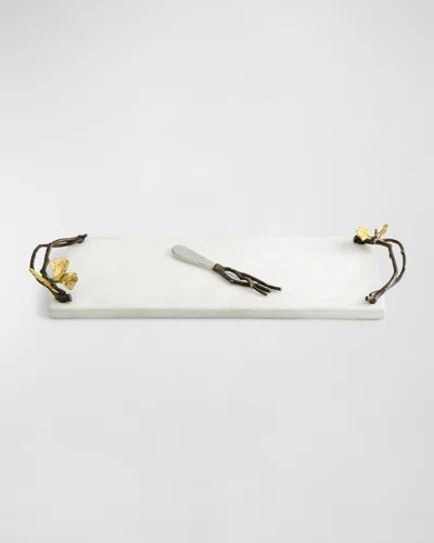 Michael Aram Butterfly Ginkgo Small Cheese Board With Knife