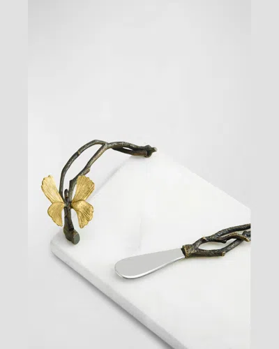 Michael Aram Butterfly Ginkgo Small Cheese Board With Knife