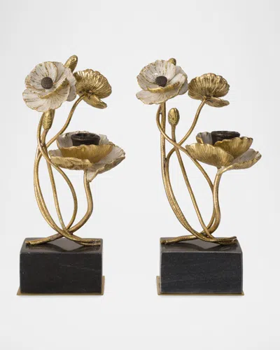Michael Aram Anemone 2-piece Candleholder Set