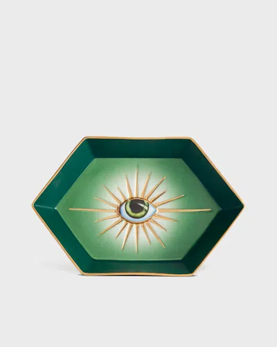 L'objet X Lito Green Vide Poche Hexagon Tray