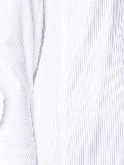 Toga High-neck Micro-pleated Top In White