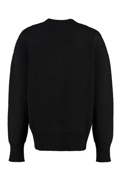 Bottega Veneta Wool Crew-neck Pullover In Black