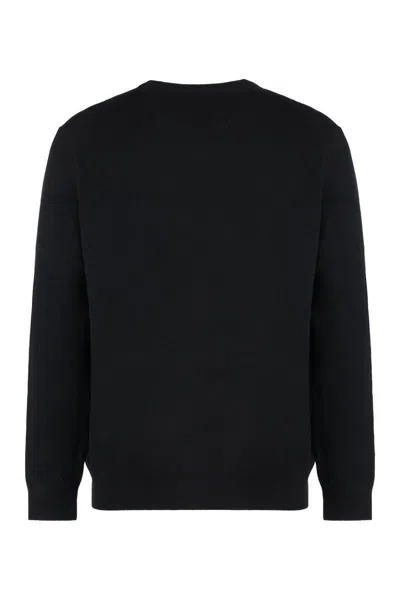 Polo Ralph Lauren Black Crew Neck Knitwear In Blue