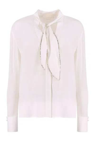 GENNY GENNY CRÊPE DE CHINE SHIRT 