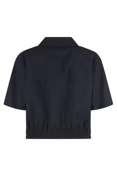 Bottega Veneta Thin Wool Shirt In Blue