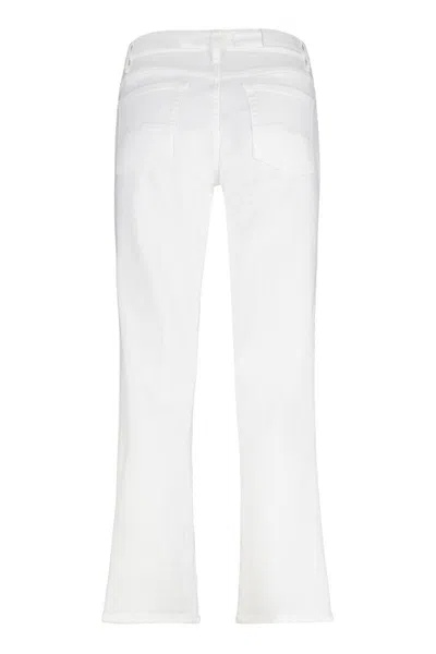 7 For All Mankind Jeans Affusolato Calie Alla Caviglia In White