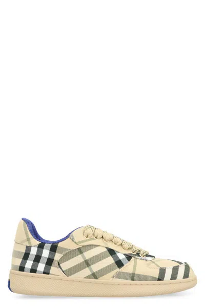 Burberry Women Embroidered Canvas Terrace Sneakers In Multi