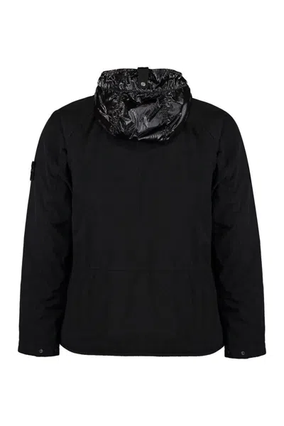 Stone Island Techno Fabric Jacket In Black