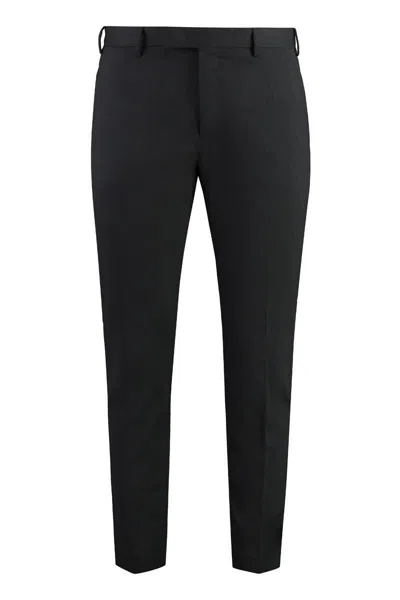 Pt Torino Man Pants Midnight Blue Size 34 Virgin Wool In Black