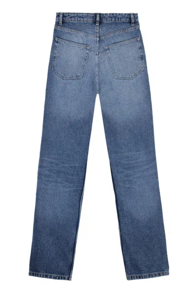 Apc A.p.c. Washed-effect Denim Jeans In Navy