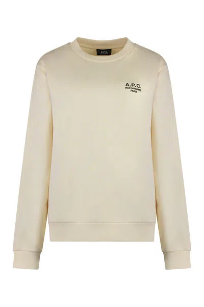 Apc A.p.c. Standard Rue Madame Cotton Sweatshirt In Green