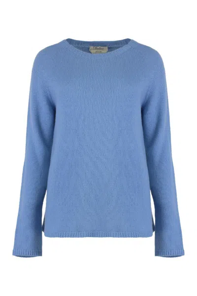 's Max Mara S Max Mara Georg Wool And Cashmere Sweater In Blue