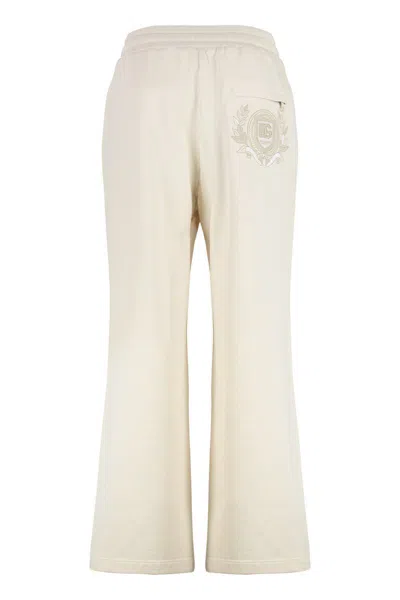 Dolce & Gabbana Jogging Trousers With Embroidery In Green