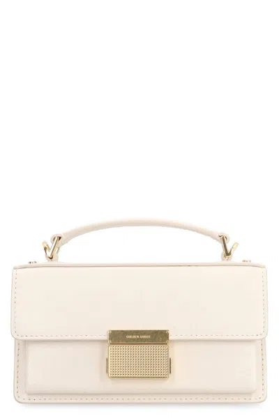 Golden Goose Venezia Small Flap Leather Crossbody Bag In White