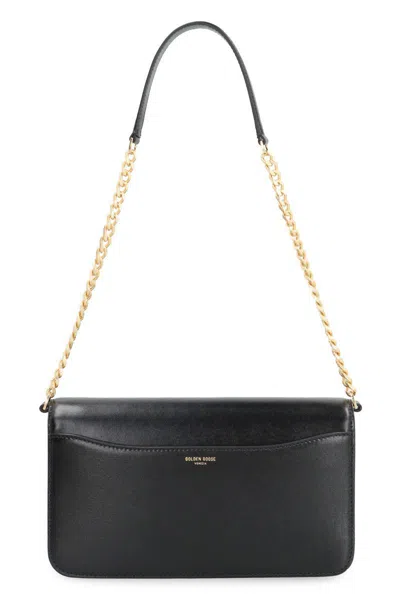 Golden Goose Gioia Leather Shoulder Bag In Black