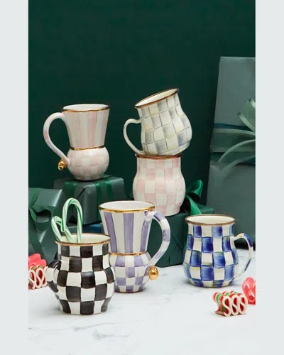 Mackenzie-childs Royal Check Enamel Mug
