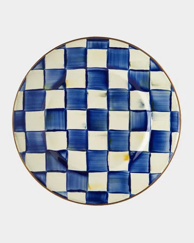 Mackenzie-childs Royal Check Dinner Plate