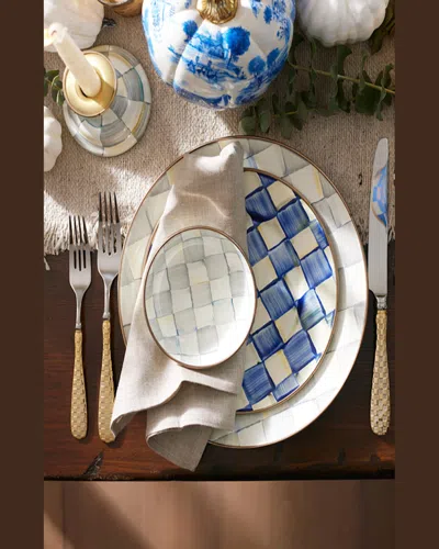Mackenzie-childs Royal Check Dinner Plate