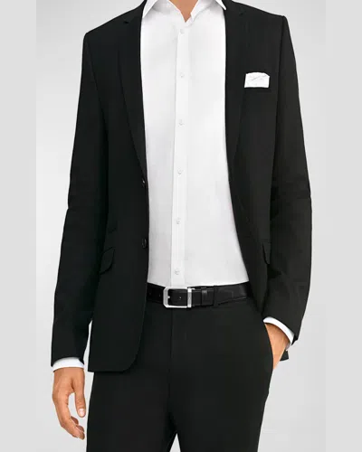 Montblanc Reversible Leather Belt In Black/ Brown