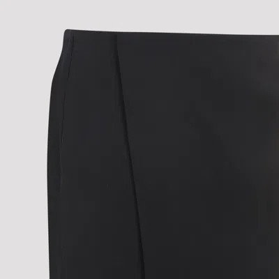 The Row Rear Slit Matias Cady Pencil Skirt In Blue