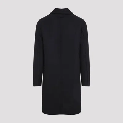 Givenchy Tailored Wool Blend Coat In Blue