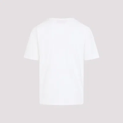 Valentino Mens Avorio Logo-print Crew-neck Cotton-jersey T-shirt In White