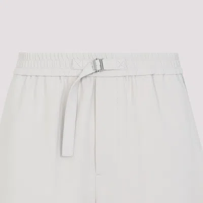 Ami Alexandre Mattiussi Ami Wide-leg Trouser With Elastic Waistband And Practical Pockets In Gray