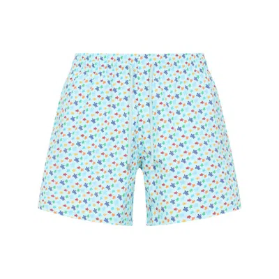 Vilebrequin Micro Ronde Des Tortues Rainbow Stretch Short Swim Shorts In Multicolour