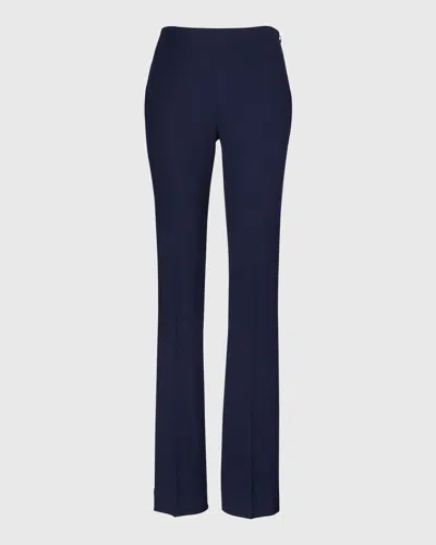 Polo Ralph Lauren Simone Wool Crepe Pant In Navy