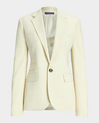 Polo Ralph Lauren Parker One-button Wool Jacket In Cream