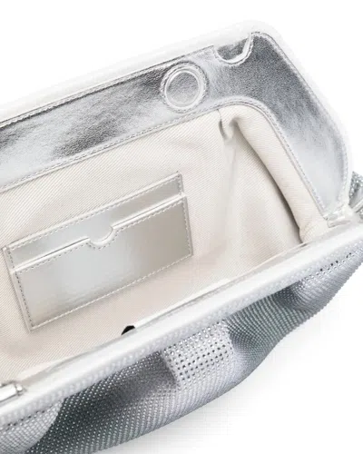 Themoirè Borsa Emera Strass Degradè In Silver
