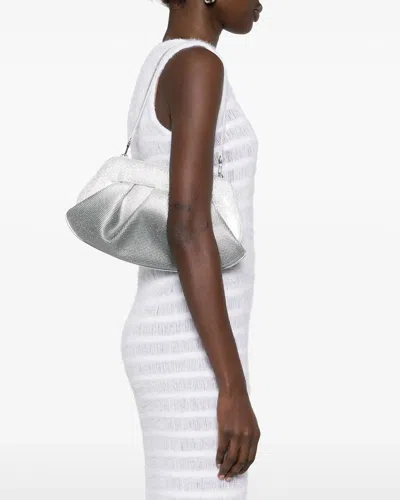 Themoirè Borsa Emera Strass Degradè In Silver