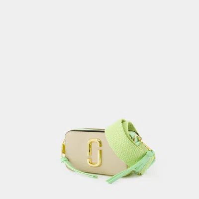 Marc Jacobs The Snapshot Peppermint Multi Leather Camera Bag In Green