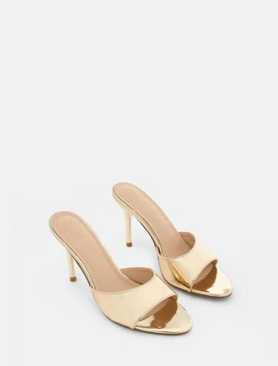 Twentyfourhaitch Flat Shoes In Gold