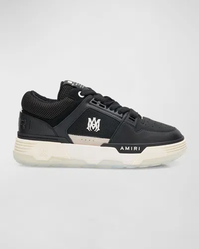 Amiri Low Top Sneakers Contrast Sole Design In Black