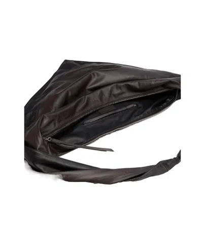 Lemaire Small Scarf Shoulder Accessory In Black