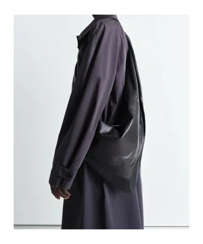 Lemaire Small Scarf Shoulder Accessory In Black