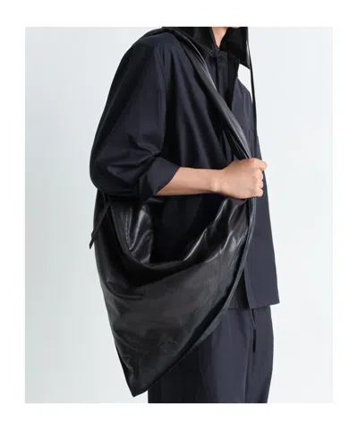 Lemaire Small Scarf Shoulder Accessory In Black