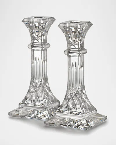 Waterford Crystal Medium Lismore Candlestick, Set Of 2