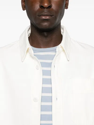 Apc A.p.c. Surchemise Basile Brodee Poitrine