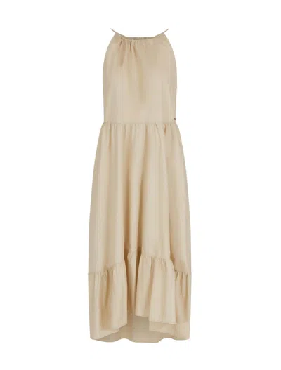 Armani Exchange Fluid Midi Dress With Halterneck