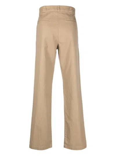 Aspesi Pantalone Adrien In Misto Lino Fiammato - Sabbia