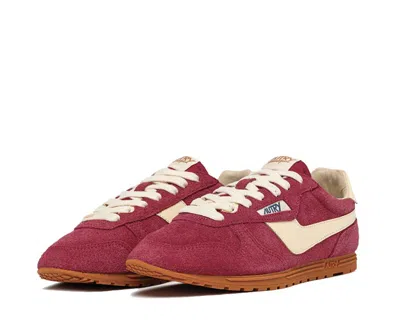 Autry 'windspin Low' Pink Sneaker With Logo On The Side And On The Heel