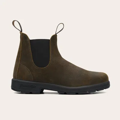 Blundstone Dark Olive 1615 Waxed Suede