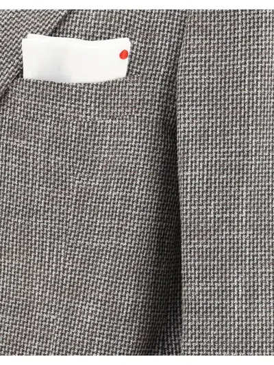 Shop Kiton Blazers E Vests In Brown